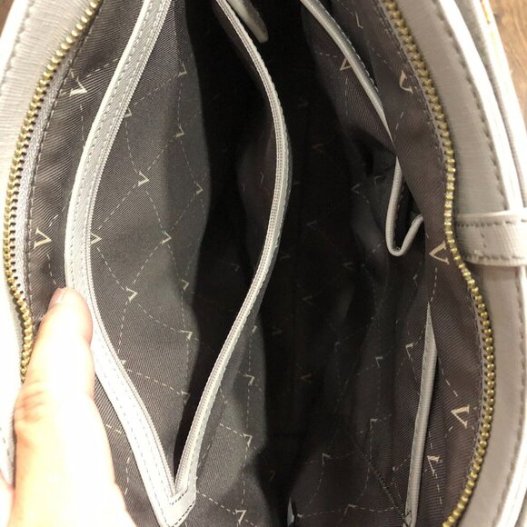 VINCE CAMUTO Leila Gray Saffiano Leather Shoulder Tote Travel Bag READ DESCRIPT. - Picture 12 of 12